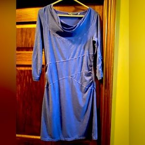 Athleta small 3/4 length sleeve royal blue dress